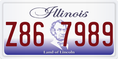IL license plate Z867989