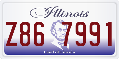 IL license plate Z867991