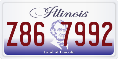 IL license plate Z867992