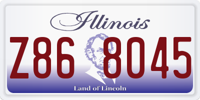 IL license plate Z868045