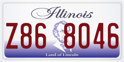 IL license plate Z868046