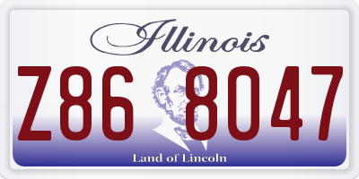IL license plate Z868047