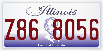 IL license plate Z868056