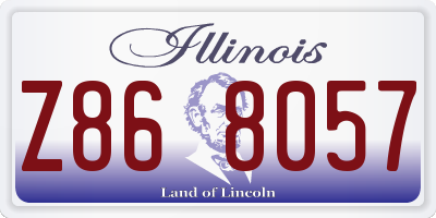 IL license plate Z868057