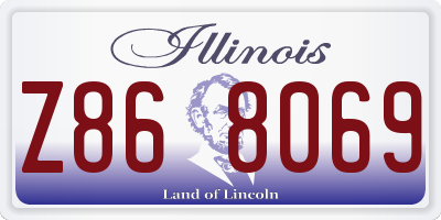 IL license plate Z868069