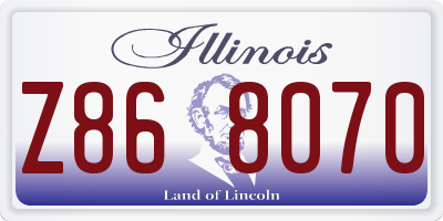 IL license plate Z868070