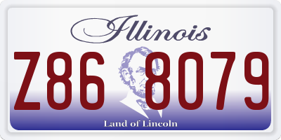IL license plate Z868079
