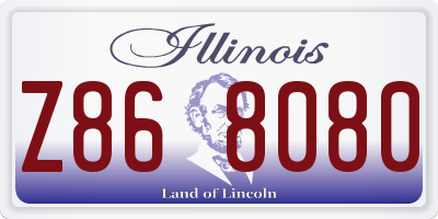 IL license plate Z868080