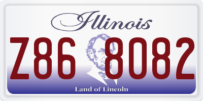 IL license plate Z868082