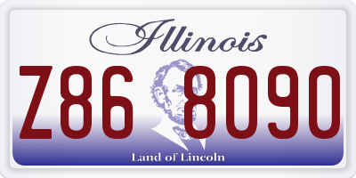IL license plate Z868090