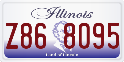 IL license plate Z868095