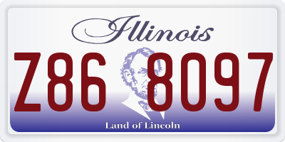 IL license plate Z868097