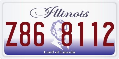 IL license plate Z868112