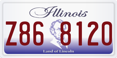 IL license plate Z868120