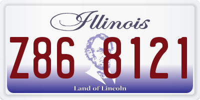 IL license plate Z868121