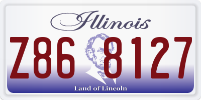 IL license plate Z868127