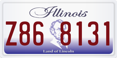 IL license plate Z868131