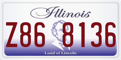 IL license plate Z868136