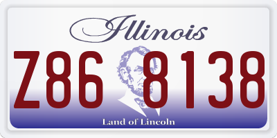 IL license plate Z868138