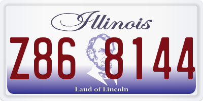 IL license plate Z868144