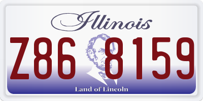 IL license plate Z868159