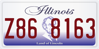 IL license plate Z868163