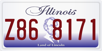 IL license plate Z868171