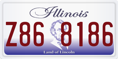 IL license plate Z868186