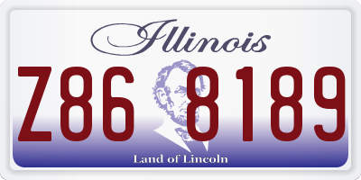 IL license plate Z868189