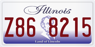IL license plate Z868215