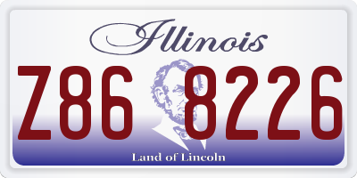 IL license plate Z868226
