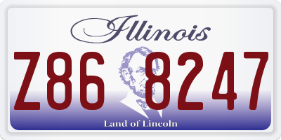 IL license plate Z868247