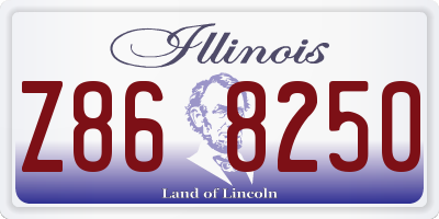 IL license plate Z868250