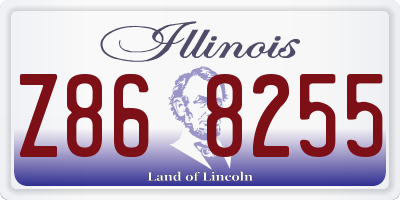 IL license plate Z868255
