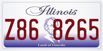IL license plate Z868265