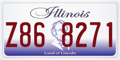 IL license plate Z868271