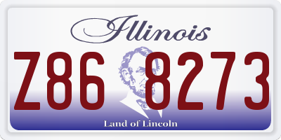 IL license plate Z868273