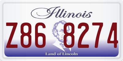 IL license plate Z868274