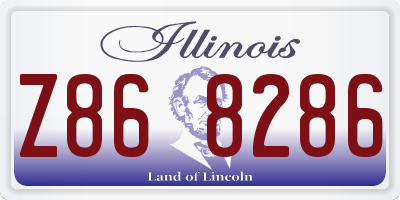 IL license plate Z868286