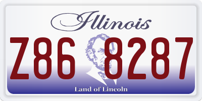IL license plate Z868287