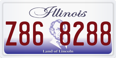 IL license plate Z868288
