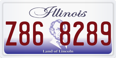IL license plate Z868289