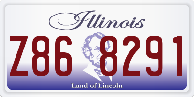 IL license plate Z868291
