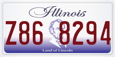 IL license plate Z868294