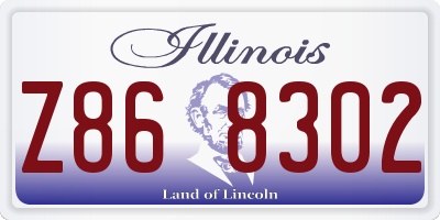 IL license plate Z868302