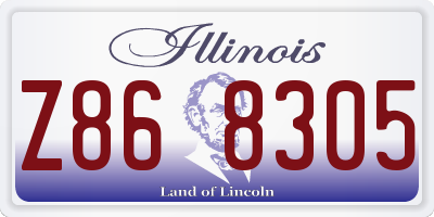 IL license plate Z868305