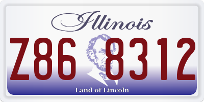 IL license plate Z868312