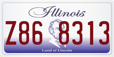 IL license plate Z868313