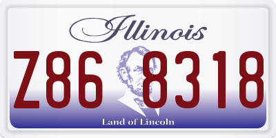 IL license plate Z868318
