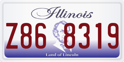 IL license plate Z868319